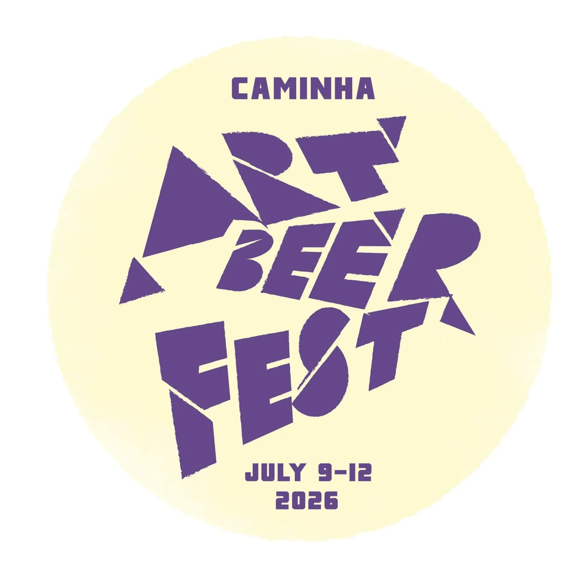 Logótipo do ArtBeerFest Caminha, de 9 a 12 de julho de 2026
