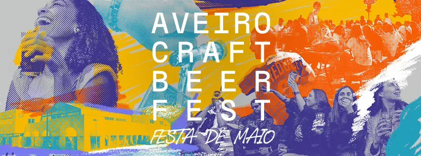 Colagem promocional do Aveiro Craft Beer Fest, festa de maio