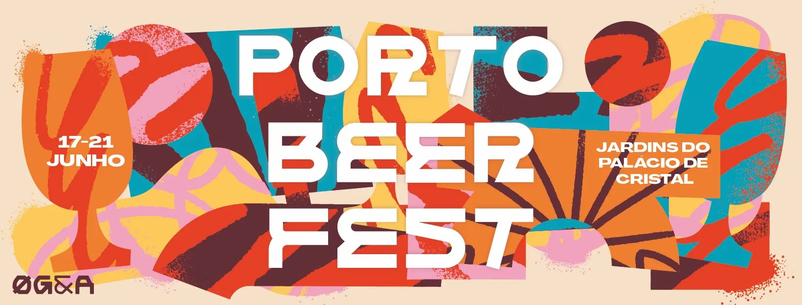 Banner do Porto Beer Fest, de 17 a 21 de junho, nos Jardins do Palácio de Cristal